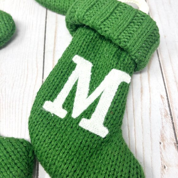 Target Wondershop Green Mini Stockings Monogram Letter D M S S - Picture 3 of 12